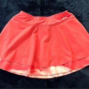 Slazenger Coral and White Tennis Skirt